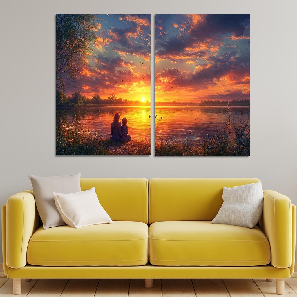 Sunsets And Sunrises Cycles Of Love Custom Paintings Frame