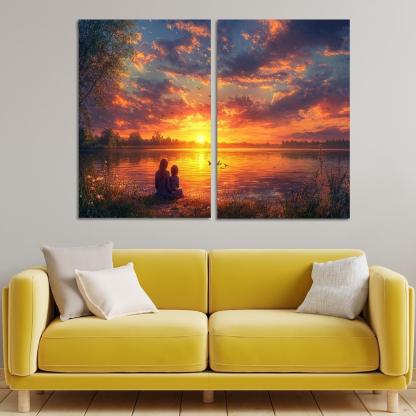 Sunsets And Sunrises Cycles Of Love Custom Paintings Frame