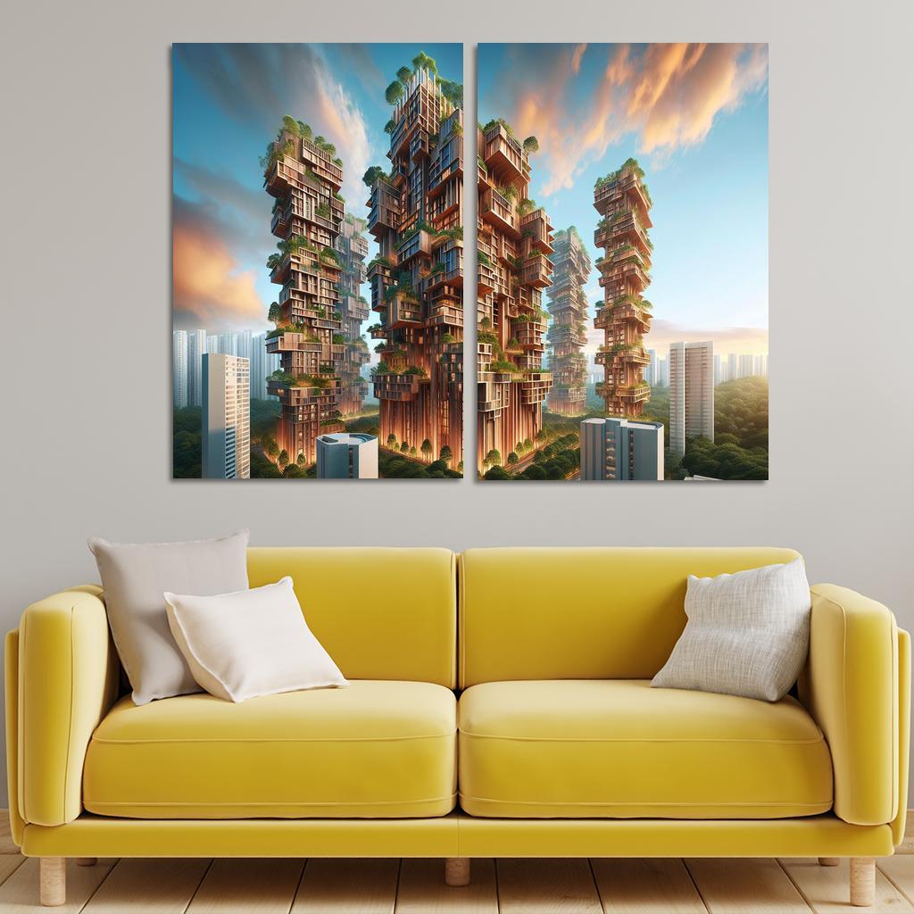 Timber Towers Custom Paintings Frame