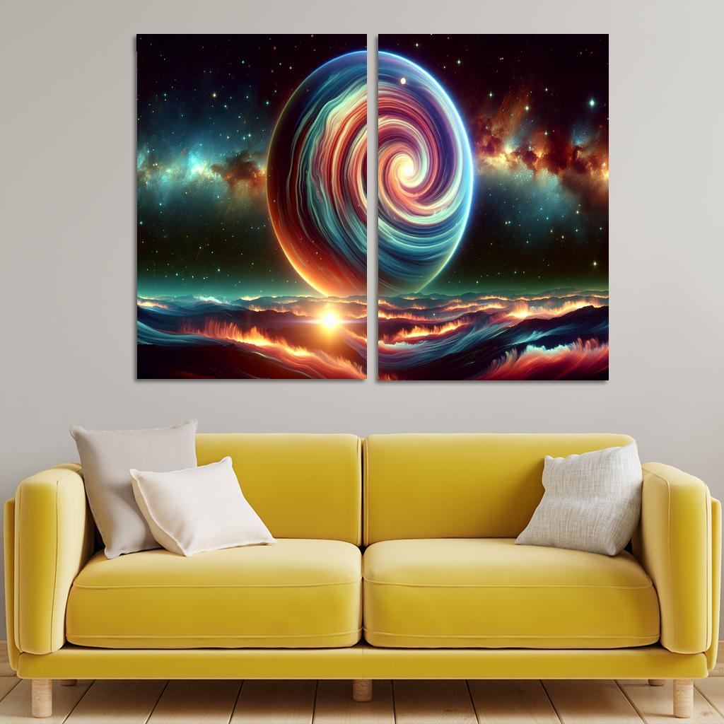 The Hidden World Of Gas Giants Abstract Paintings Frame
