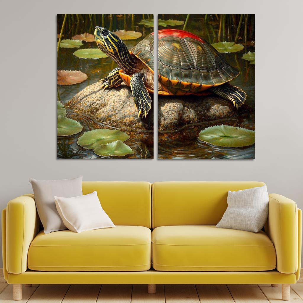 The Majestic Red-eared Slider The Freshwater Delight Art Trends