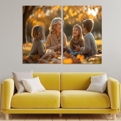 Heartstrings Of Memories A Mothers Gift Of Love Canvas Paintings Frame