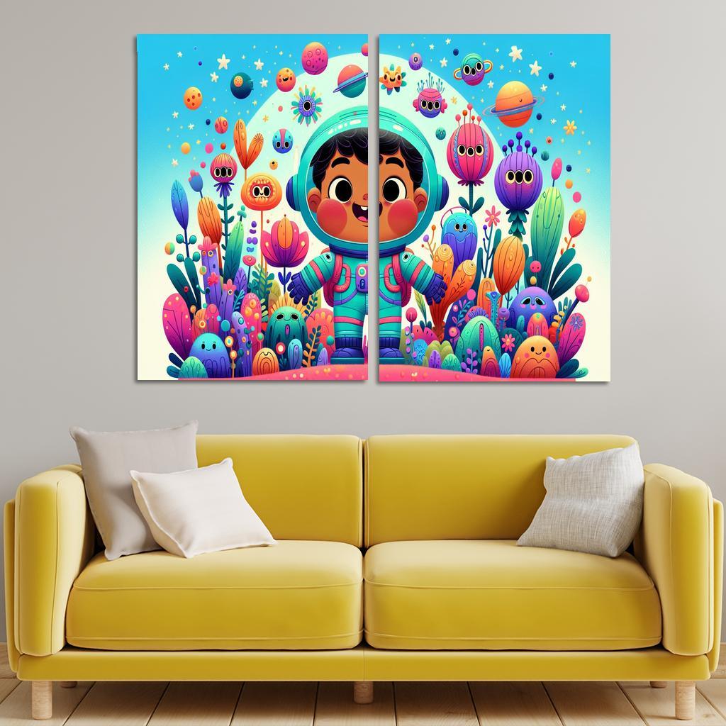 Brave Little Astronaut Premium Artwork Frames
