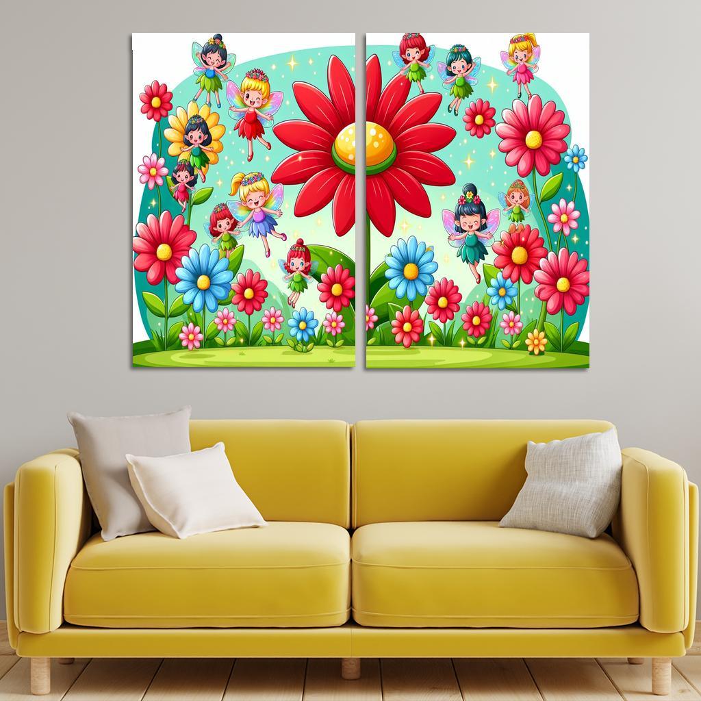 Whimsical Fairy Garden Premium Artwork Frames