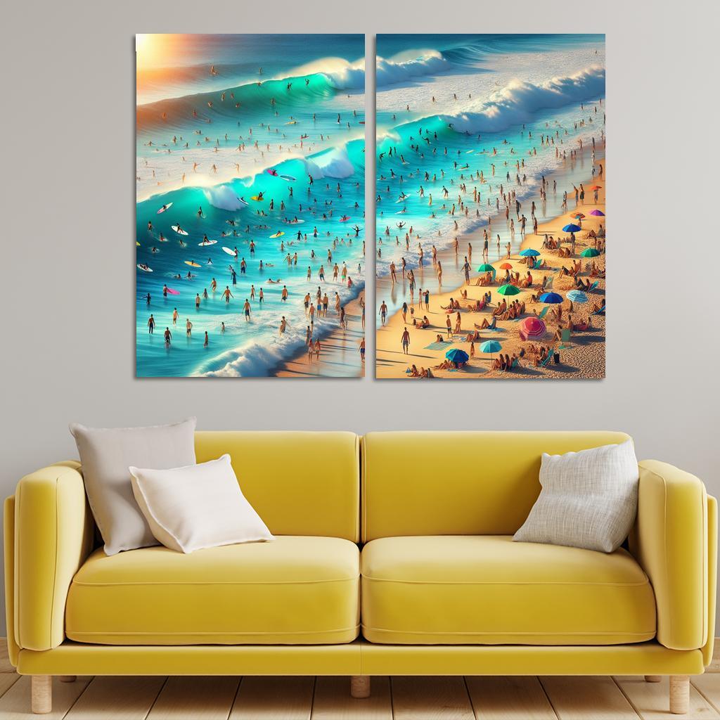 Blue Wave Oasis Adventure Awaits Art Trends