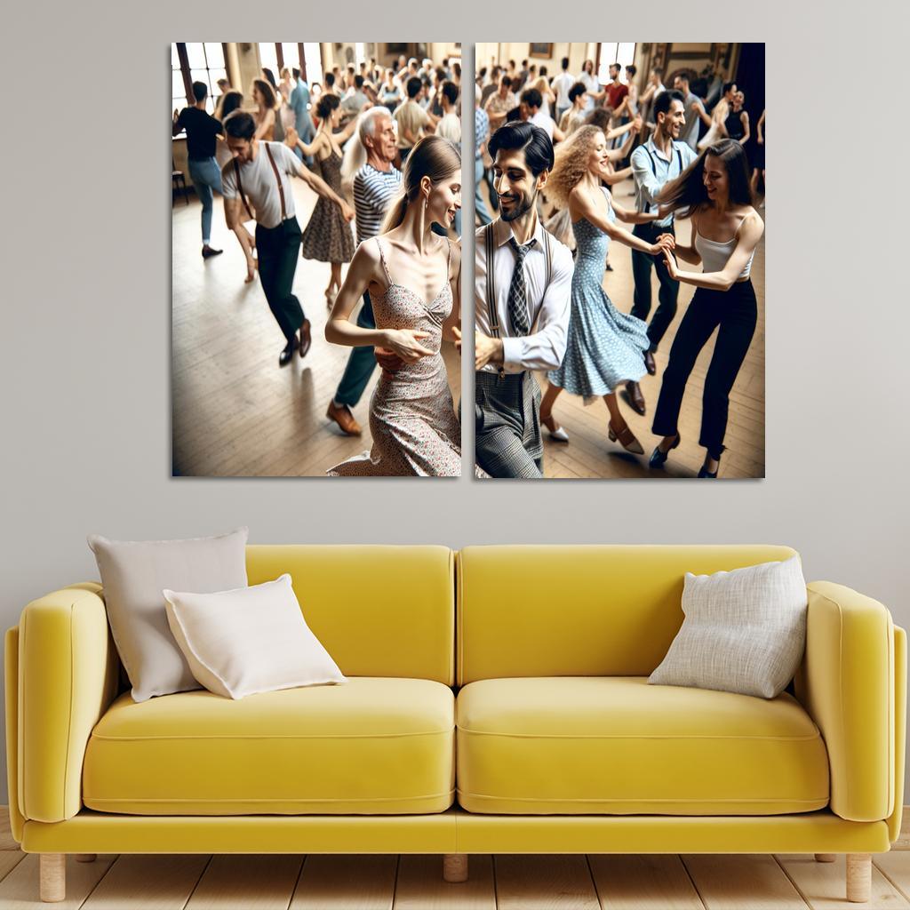 Balboa The Dance Of Swing And Joy Modern Paintings Frame