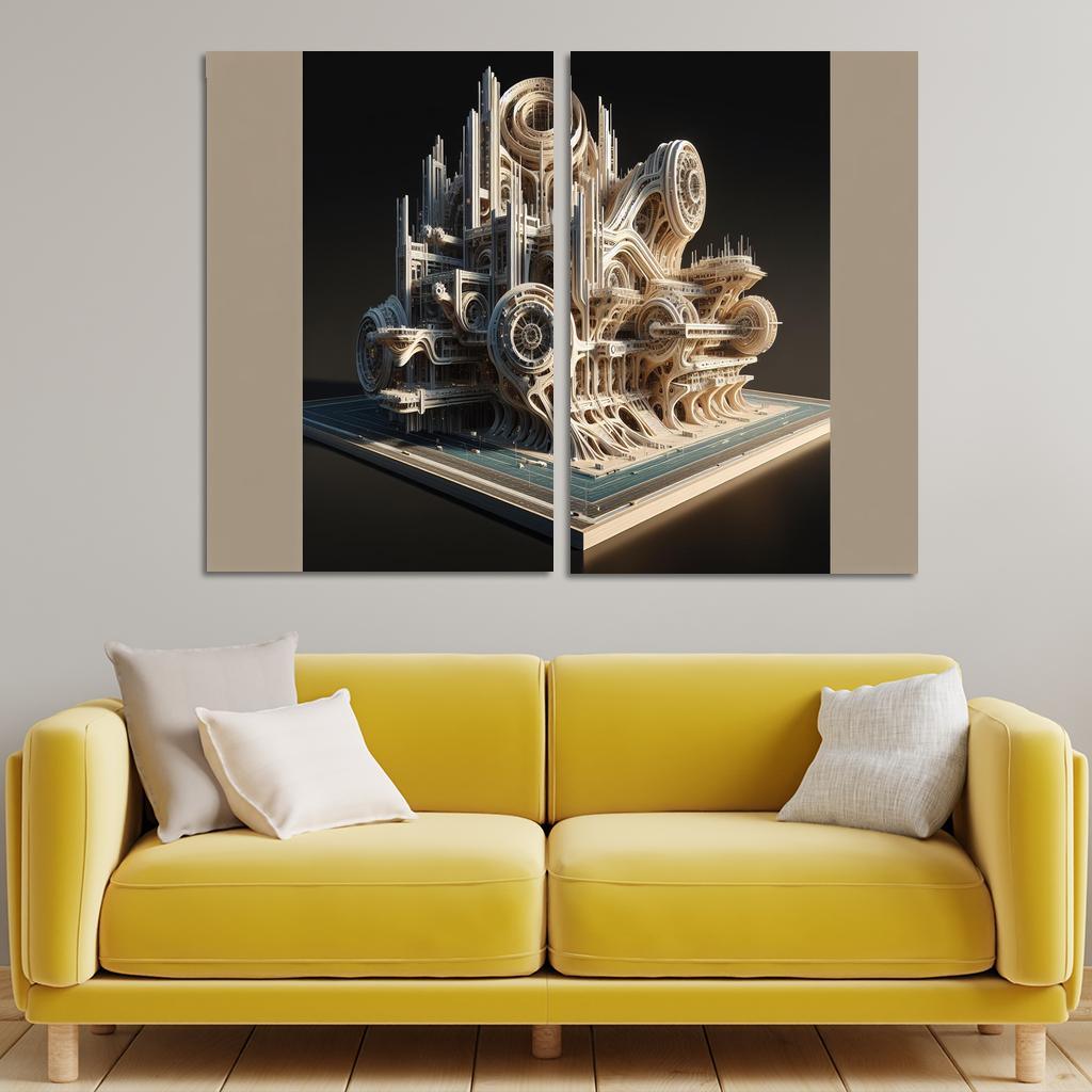 Digital Fabrication Architecture Custom Paintings Frame