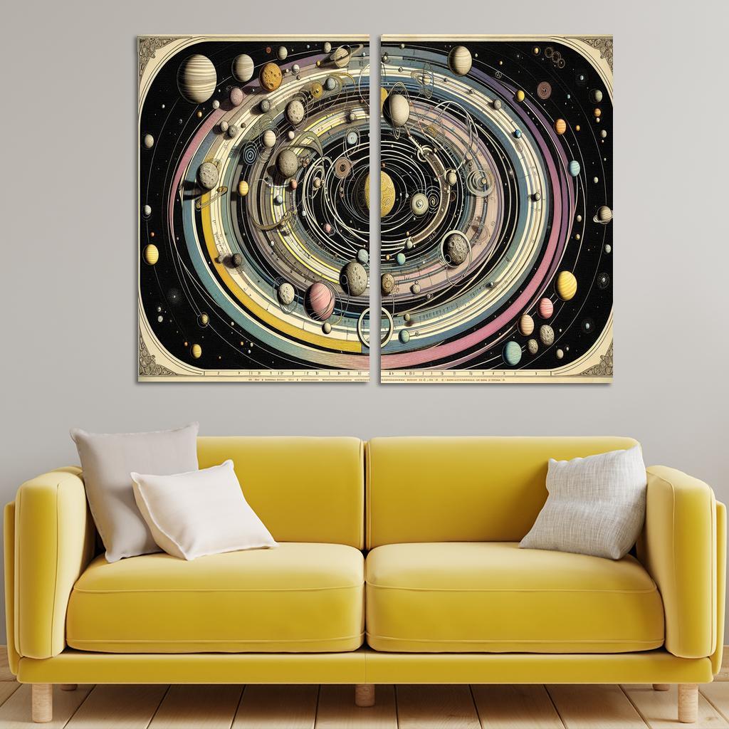 The Harmony Of Celestial Mechanics Abstract Paintings Frame