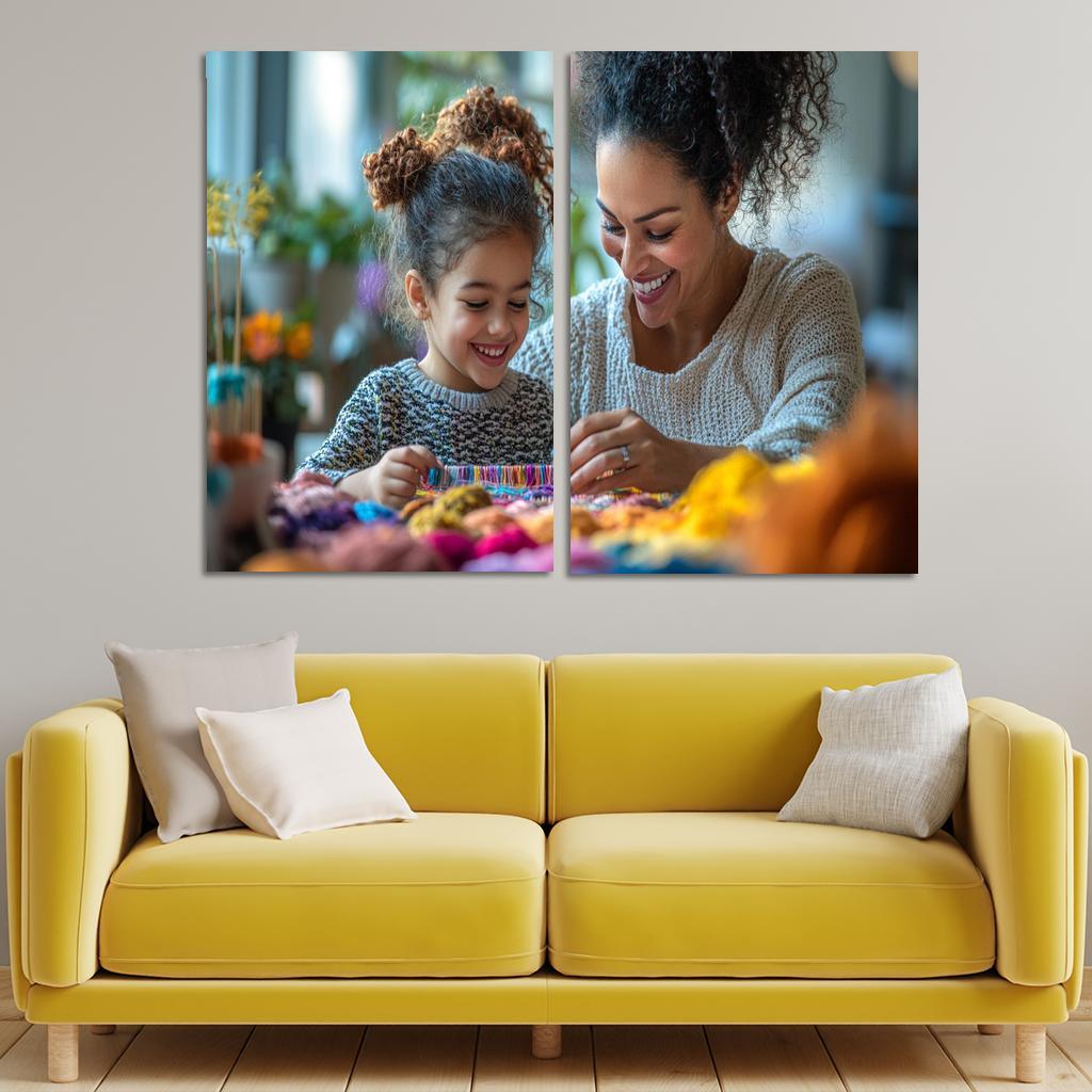 The Tapestry Of Love Weaving A Mothers Story Canvas Paintings Frame