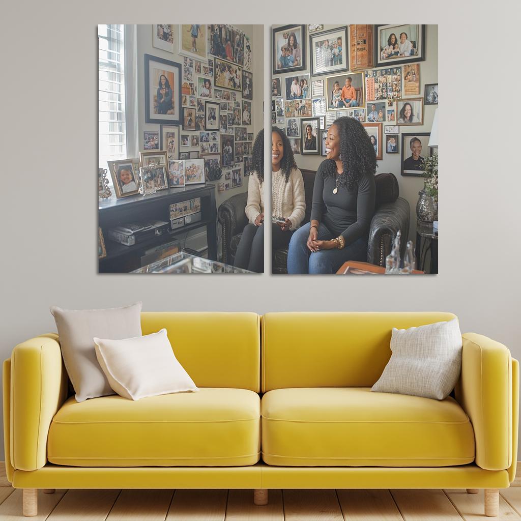 A Journey Through Time Memories Shared Custom Paintings Frame