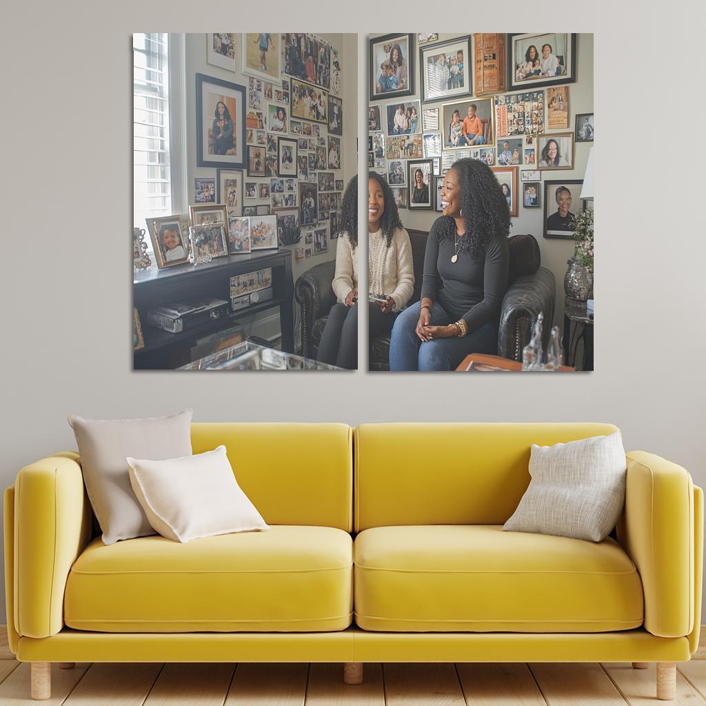 A Journey Through Time Memories Shared Custom Paintings Frame
