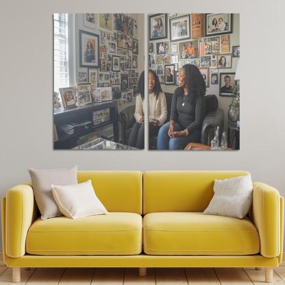 A Journey Through Time Memories Shared Custom Paintings Frame