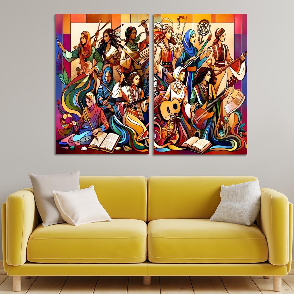 Gender Equity In Art Empowering Female Voices Custom Paintings Frame