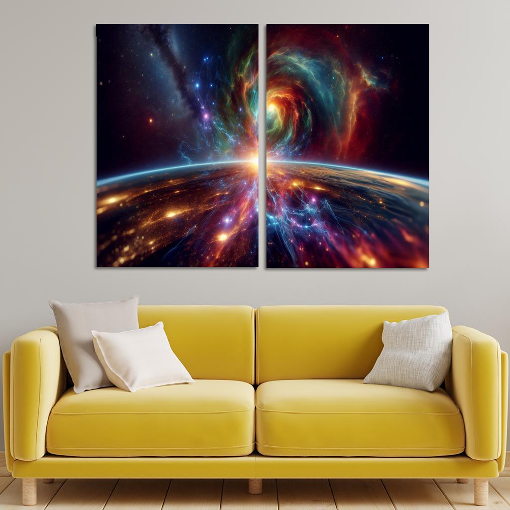 Investigating The Origins Of Cosmic Rays Abstract Paintings Frame