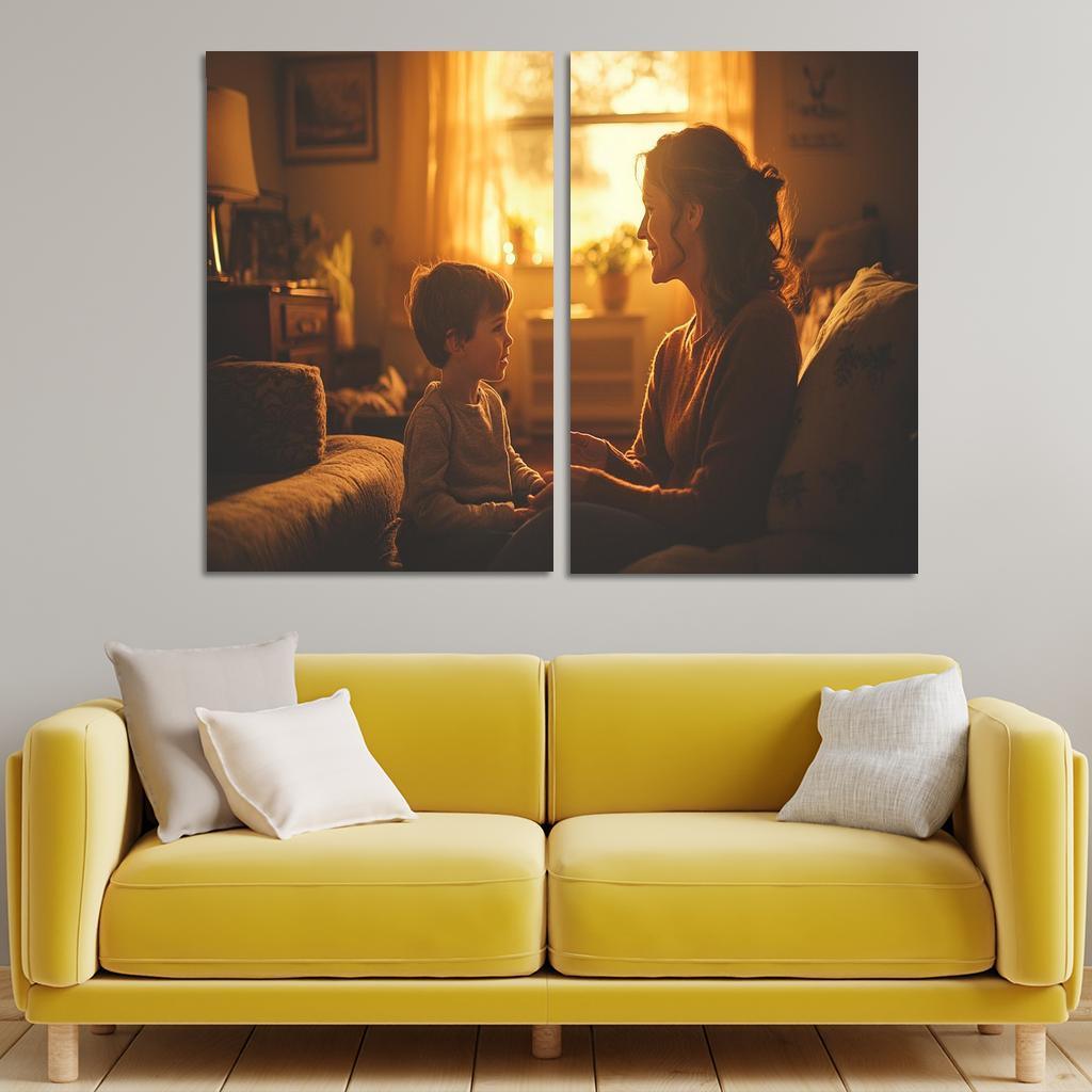 The Echoes Of Her Heart A Mothers Wisdom Canvas Paintings Frame