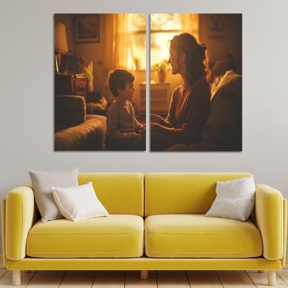 The Echoes Of Her Heart A Mothers Wisdom Canvas Paintings Frame