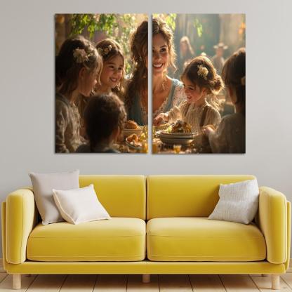 The Heartbeat Of The Family A Mothers Love Custom Paintings Frame