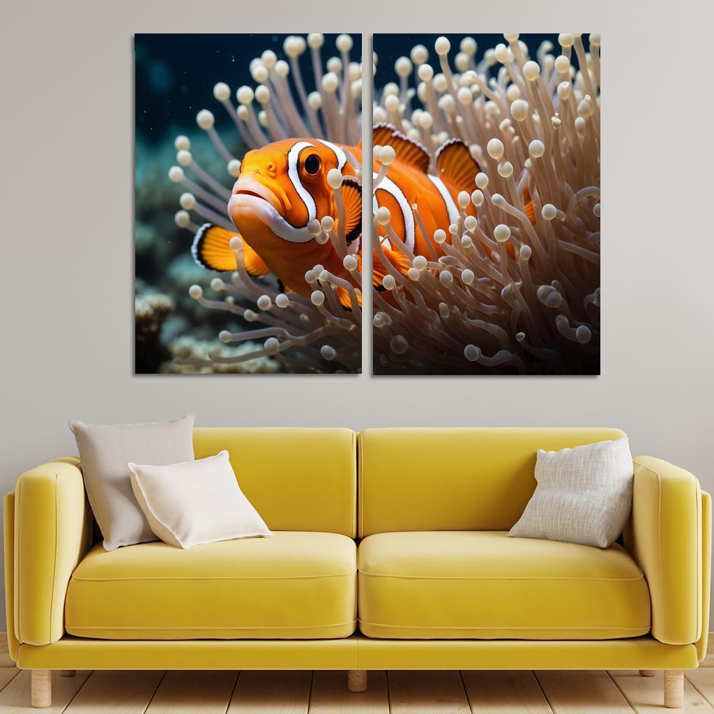 The Spectacular Clownfish Multi-panel Paintings