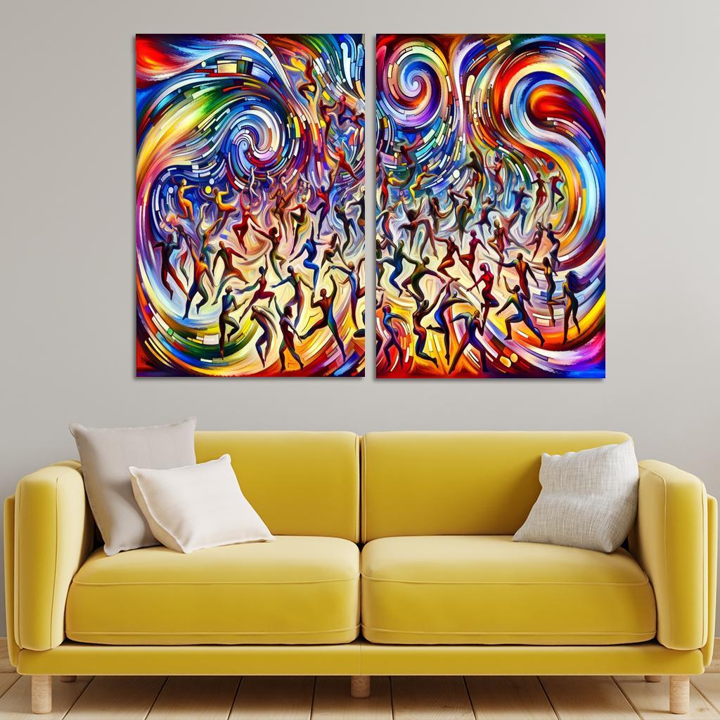 Choreography Of Lifes Journeys Premium Artwork Frames