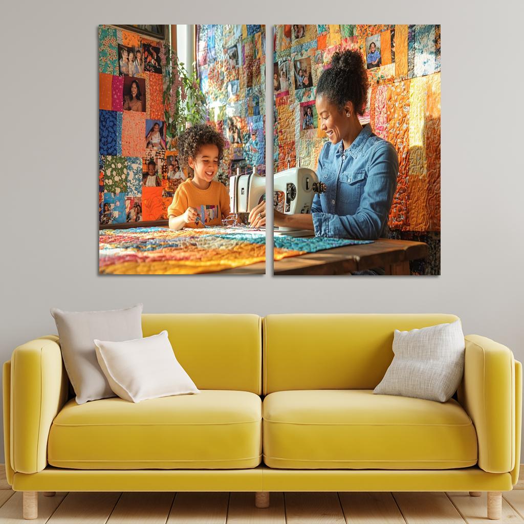 The Quilt Of Memories Stitching Love Through Time One-piece Frames