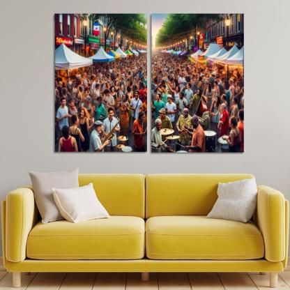 Montreal International Jazz Festival - Canada Modern Paintings Frame