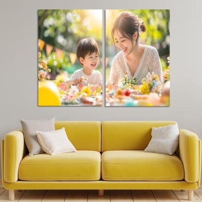 Moments Of Joy Celebrating Togetherness Custom Paintings Frame