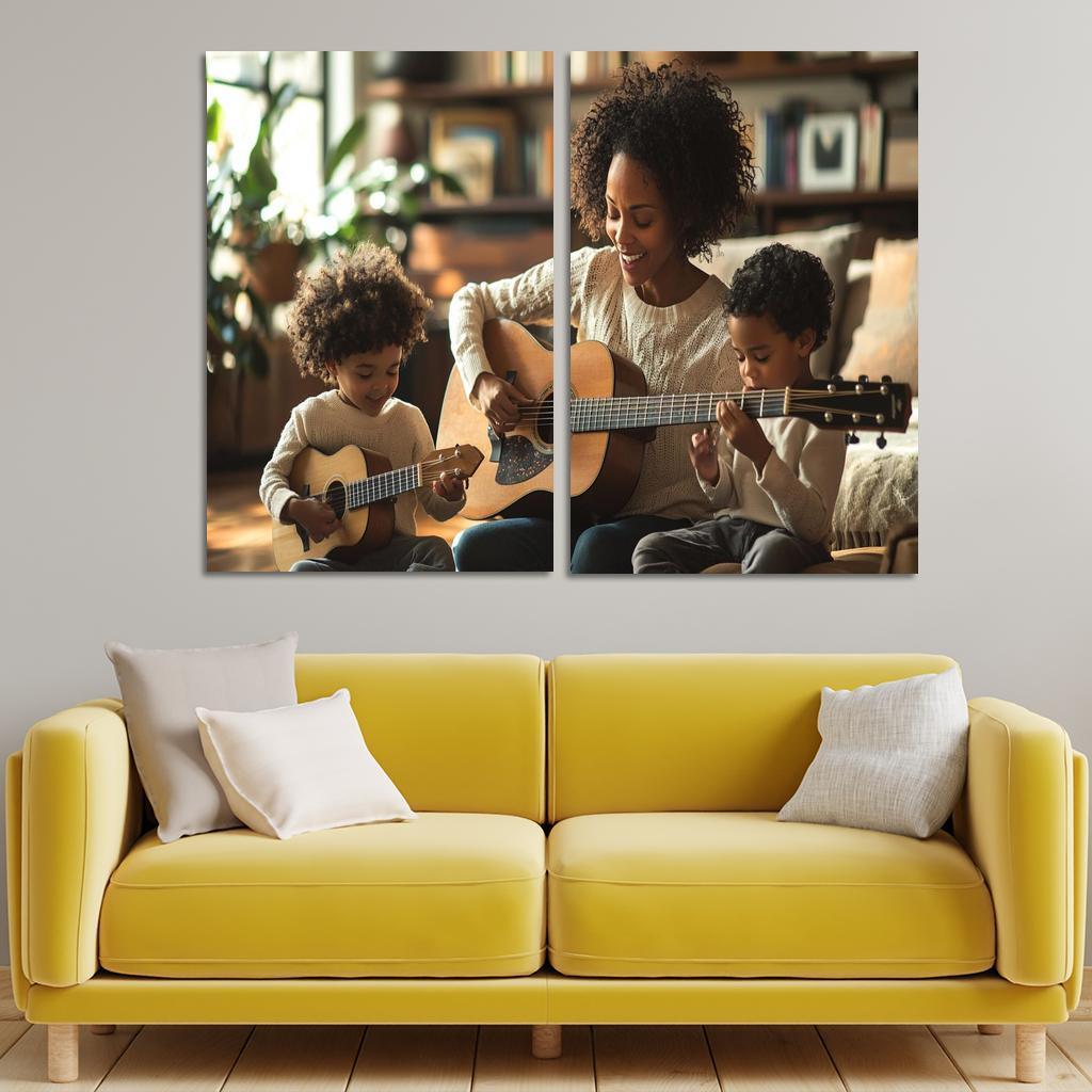 The Rhythm Of Our Hearts A Mothers Love Song Canvas Paintings Frame