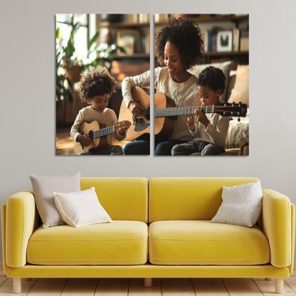 The Rhythm Of Our Hearts A Mothers Love Song Canvas Paintings Frame