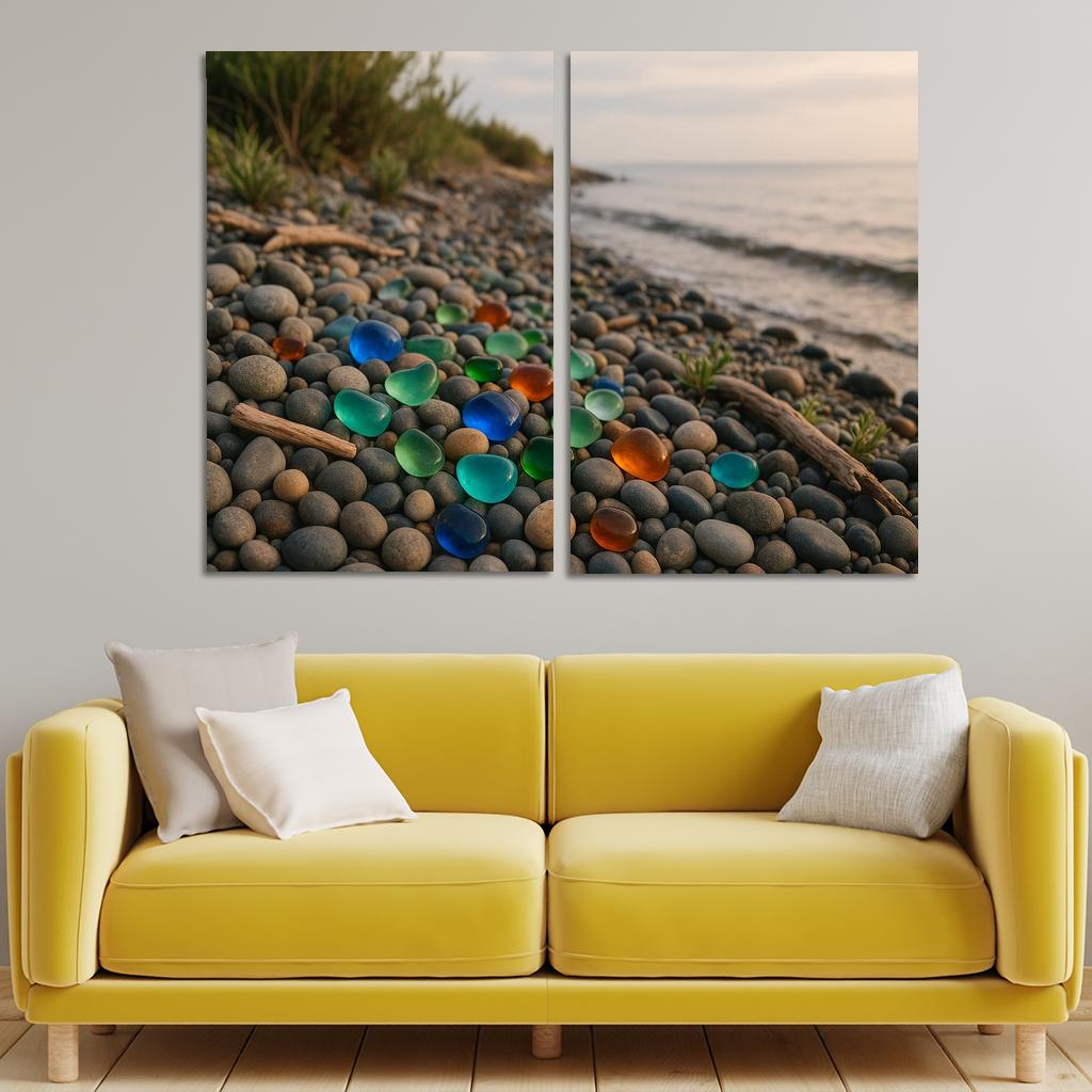 Seaglass Bay Natural Beauty And Relaxation Custom Paintings Frame