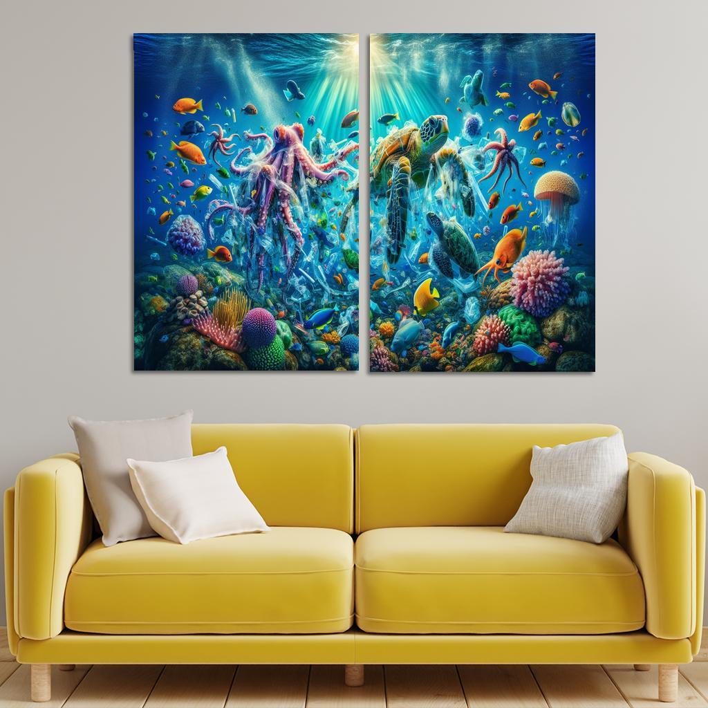 A Future Without Plastic Reimagining Waste Custom Paintings Frame