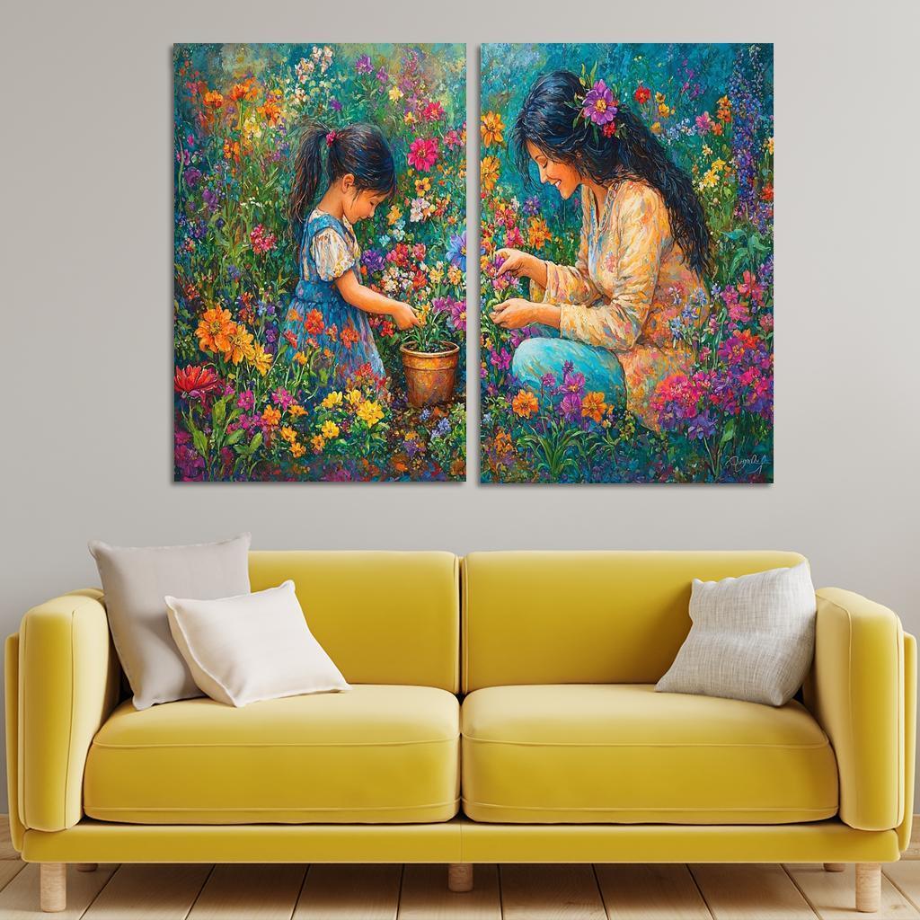 The Garden Of Gratitude A Mothers Nurturing Hands One-piece Frames