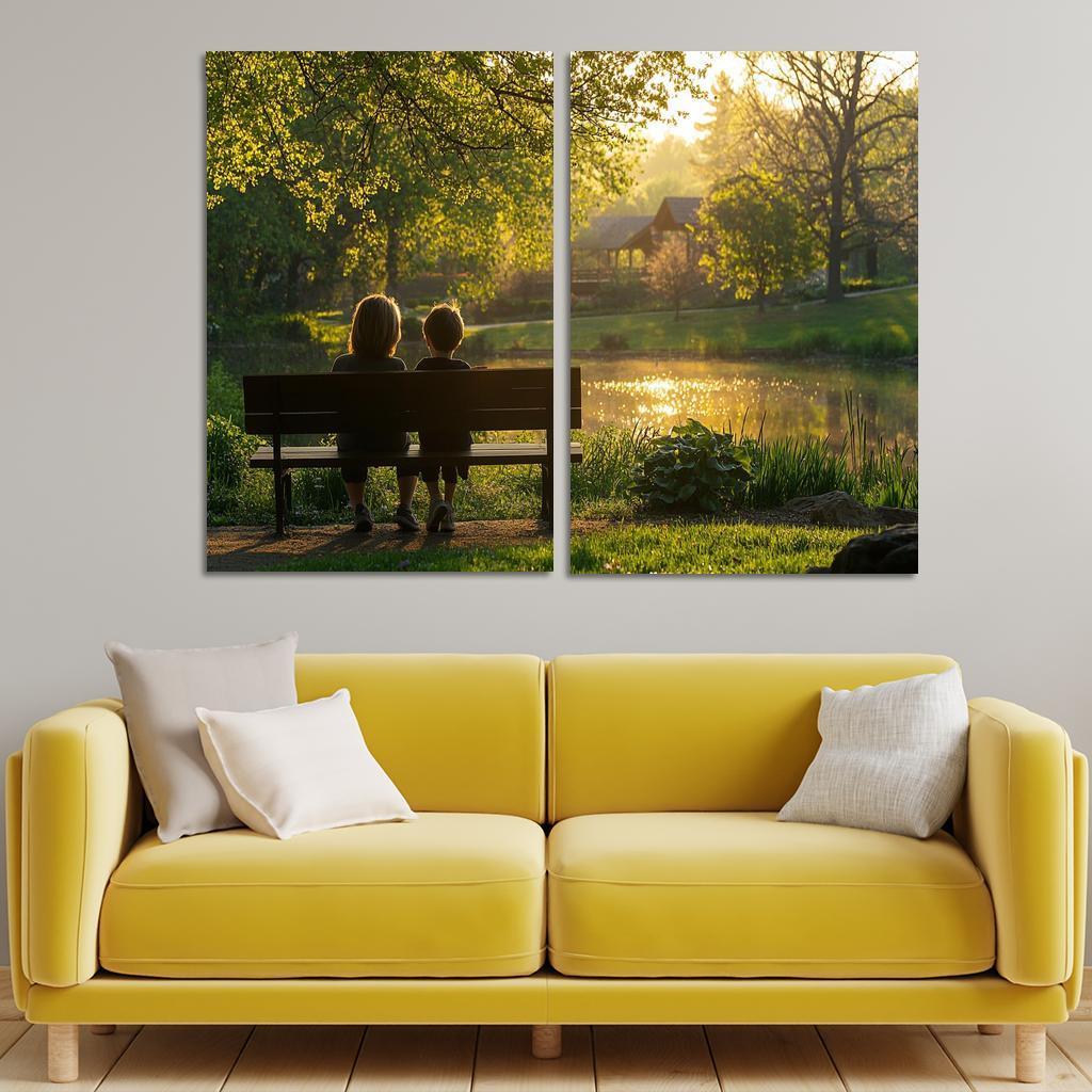 Moments Of Reflection A Mothers Wisdom Canvas Paintings Frame