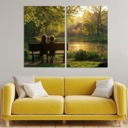 Moments Of Reflection A Mothers Wisdom Canvas Paintings Frame