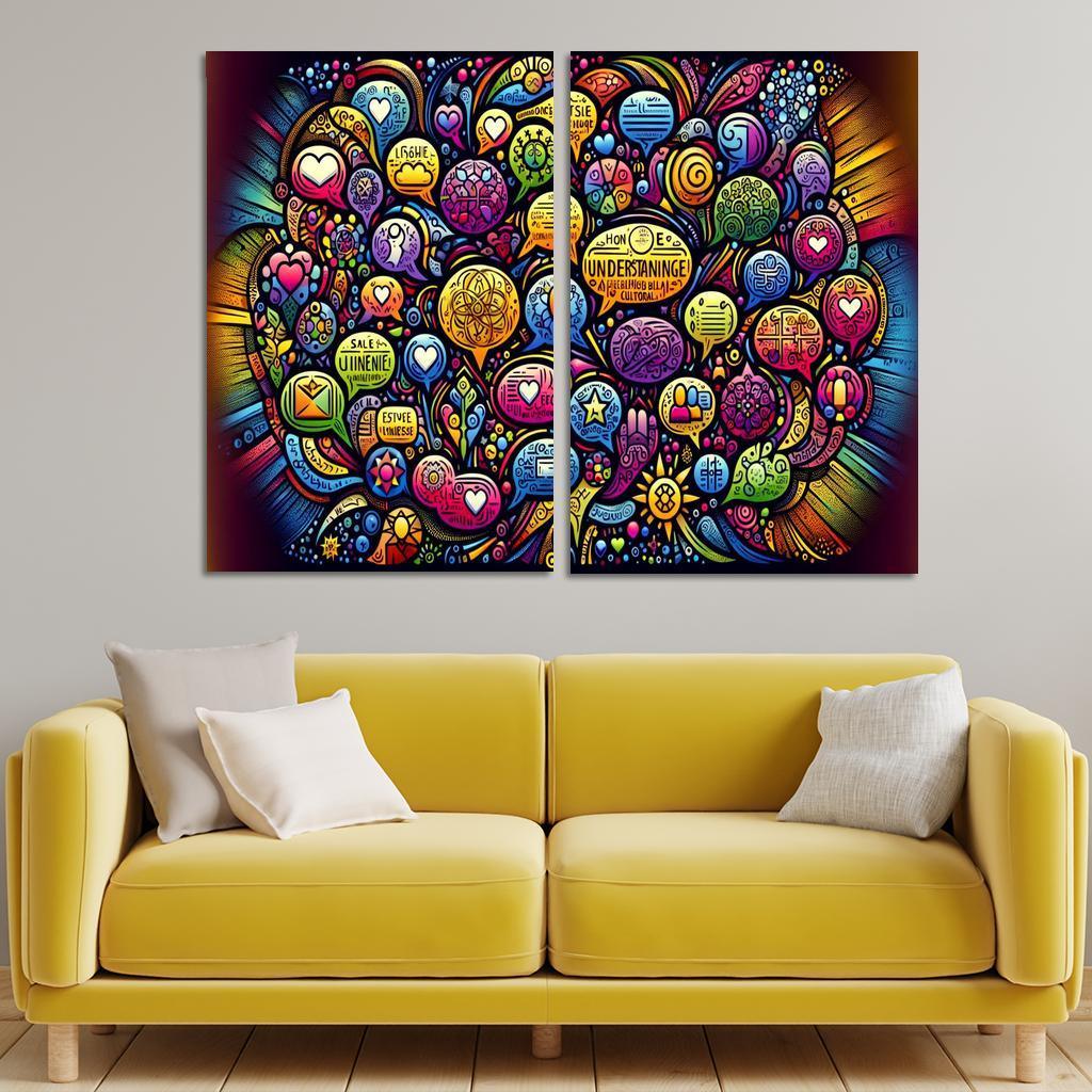 Bridges Of Connection The Power Of Dialogue Multi-panel Paintings