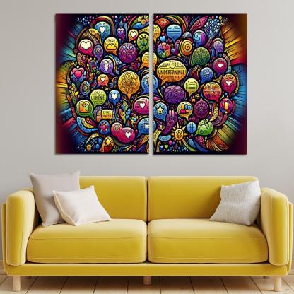 Bridges Of Connection The Power Of Dialogue Multi-panel Paintings