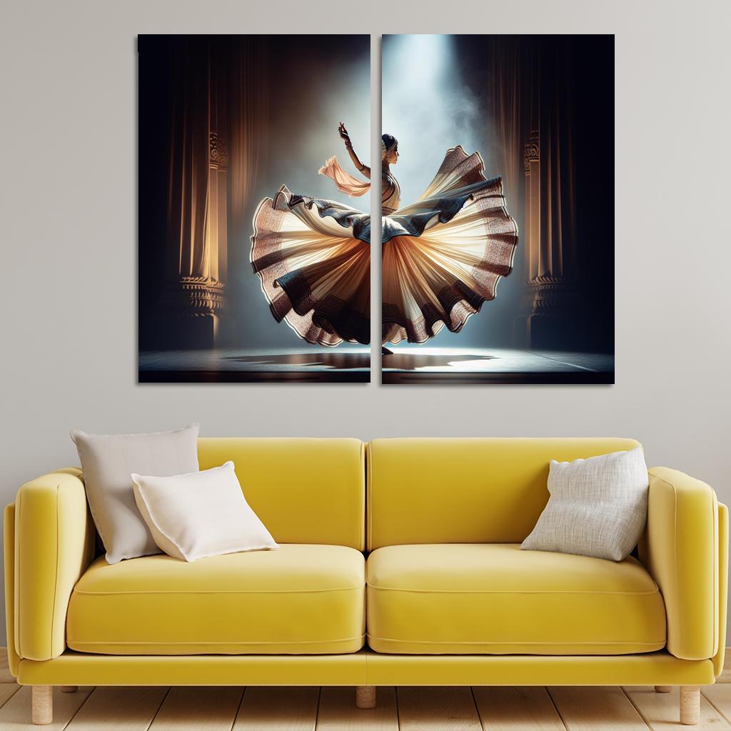 Kathak The Storyteller's Dance Modern Paintings Frame