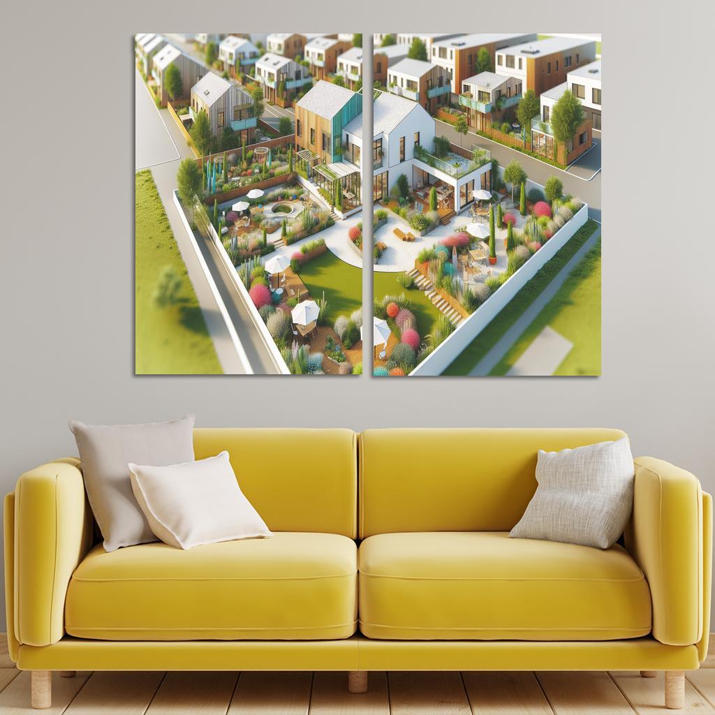 Cohousing Communities Custom Paintings Frame
