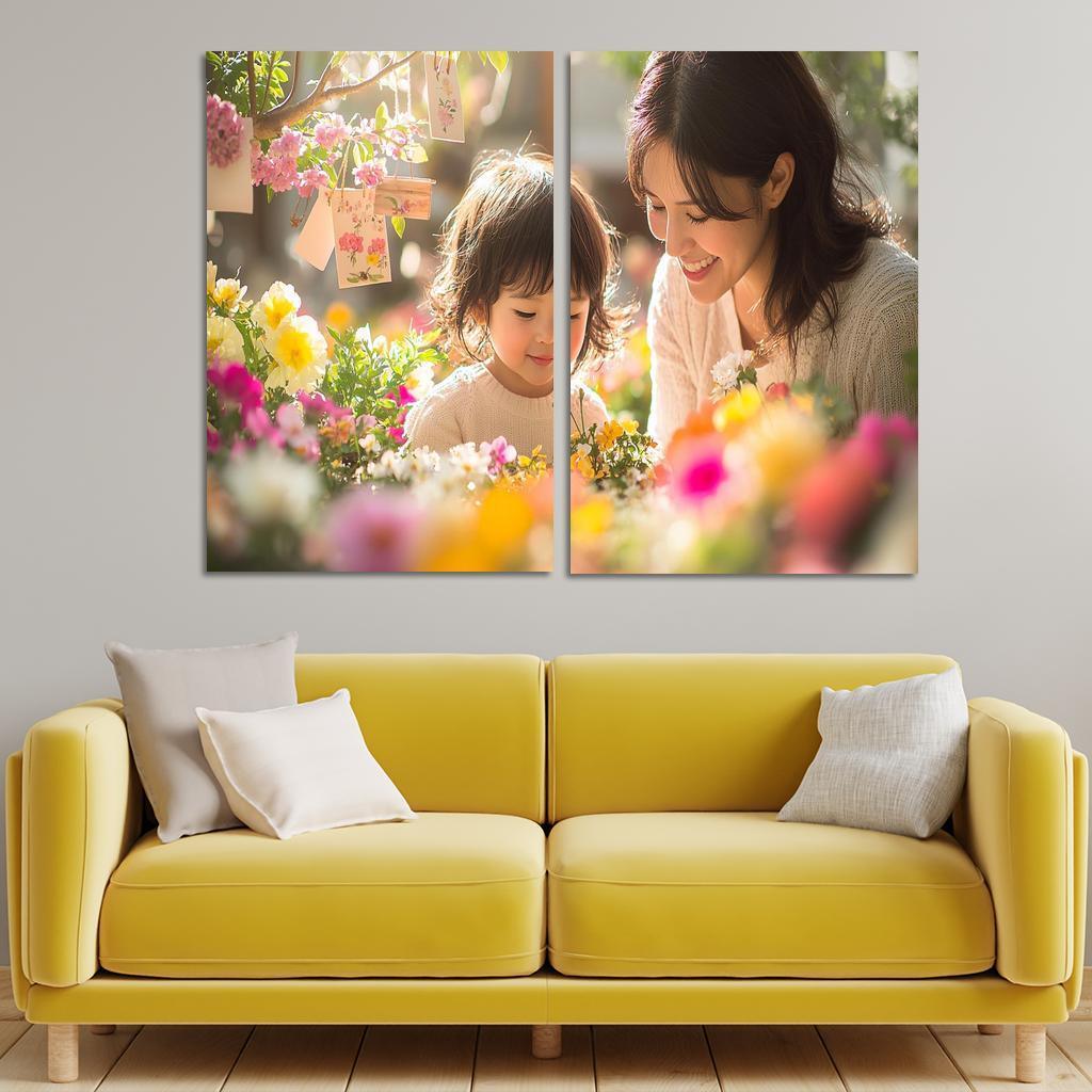 The Garden Of Memories Planting Seeds Of Love Canvas Paintings Frame