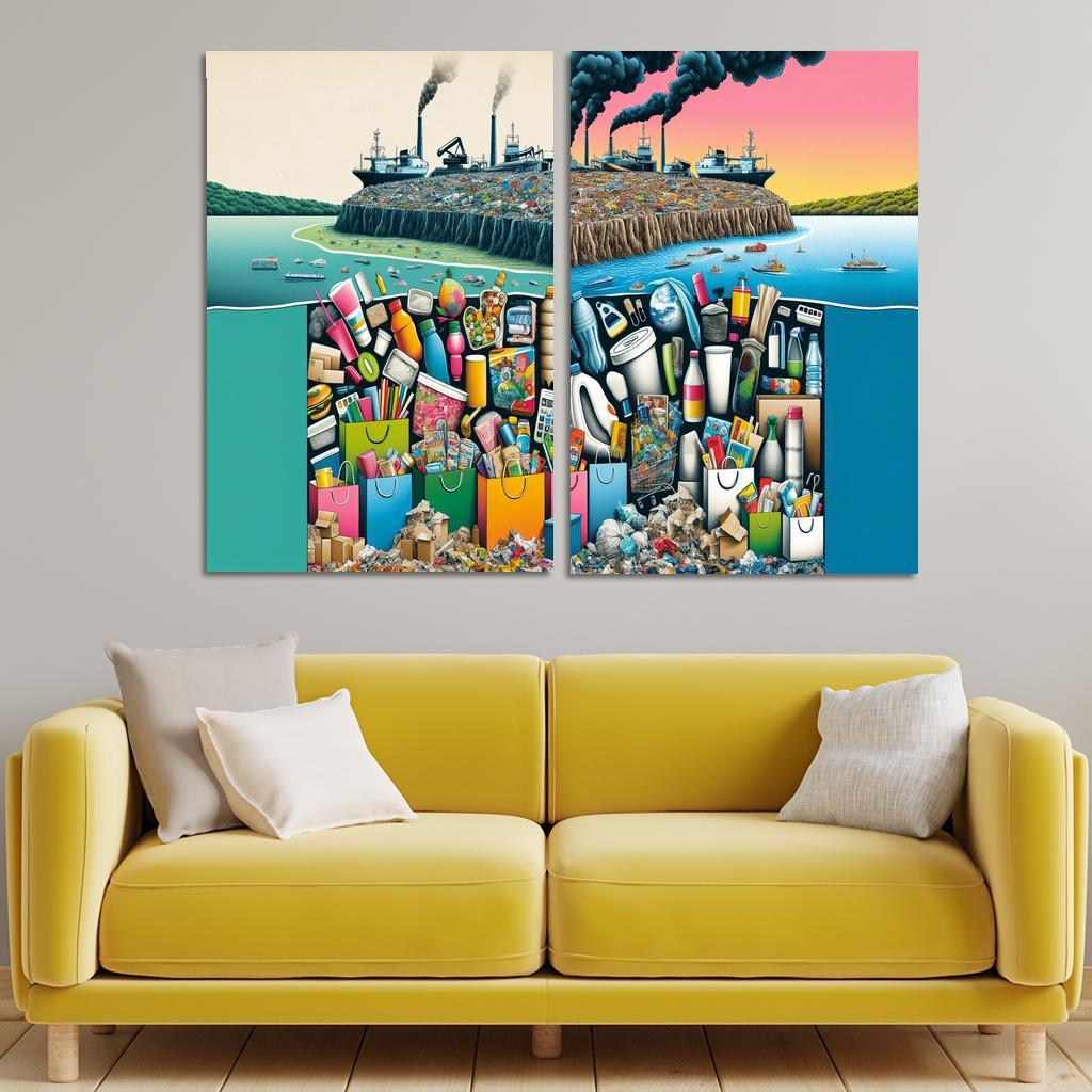 The Cost Of Convenience Visualizing Consumerism's Impact Art Trends