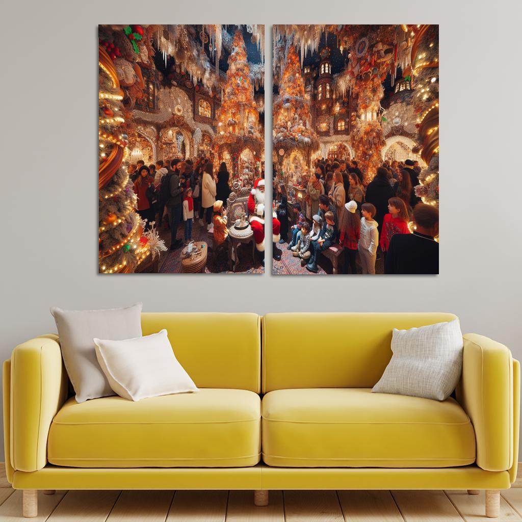 Harrods Christmas Grotto - United Kingdom Modern Paintings Frame