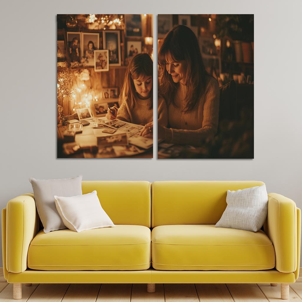 A Time To Remember Celebrating Motherhood Canvas Paintings Frame