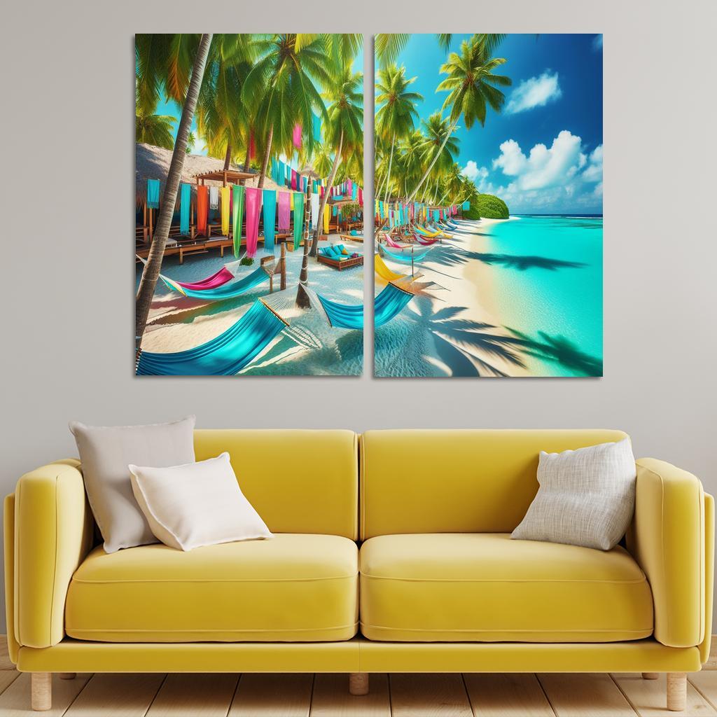 Tropical Escape Beach Premium Artwork Frames