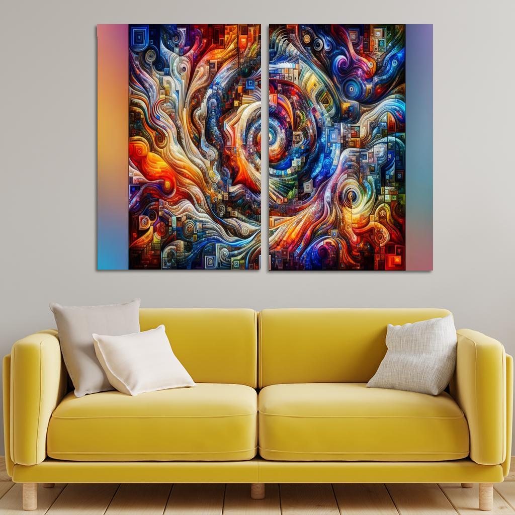 Kaleidoscope Of Memories Premium Artwork Frames