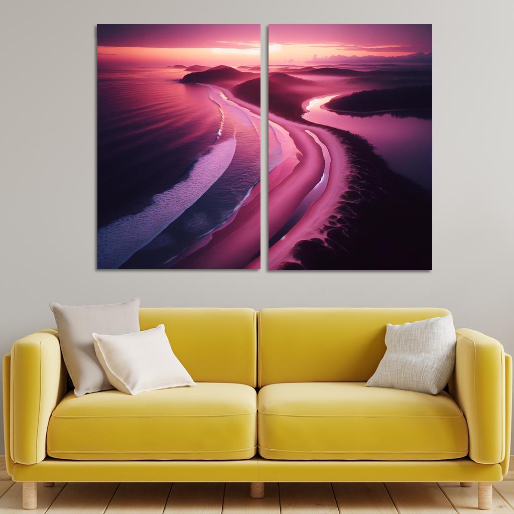 Violet Cove Enchanted Sunrise Spot Custom Paintings Frame