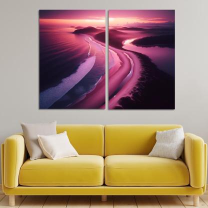 Violet Cove Enchanted Sunrise Spot Custom Paintings Frame
