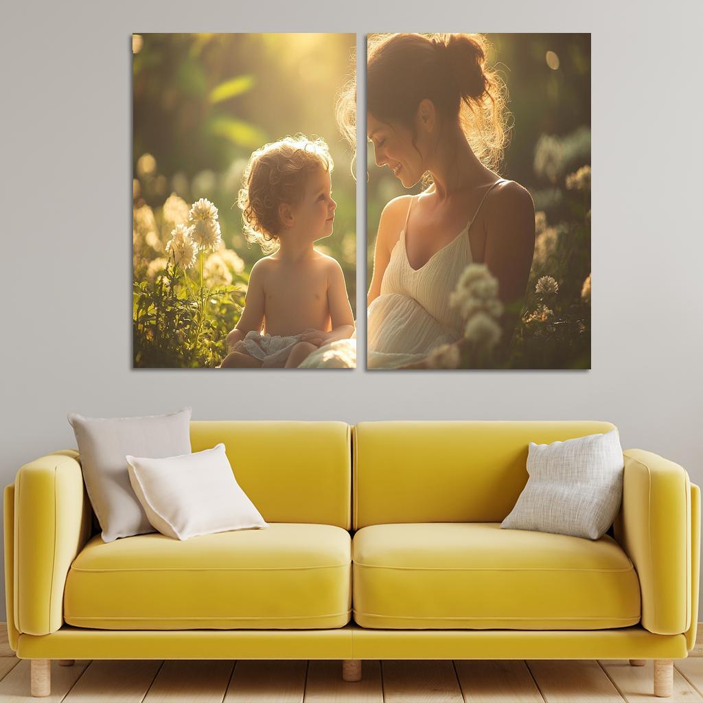 A Heartfelt Connection The Unspoken Bond Of Love Canvas Paintings Frame