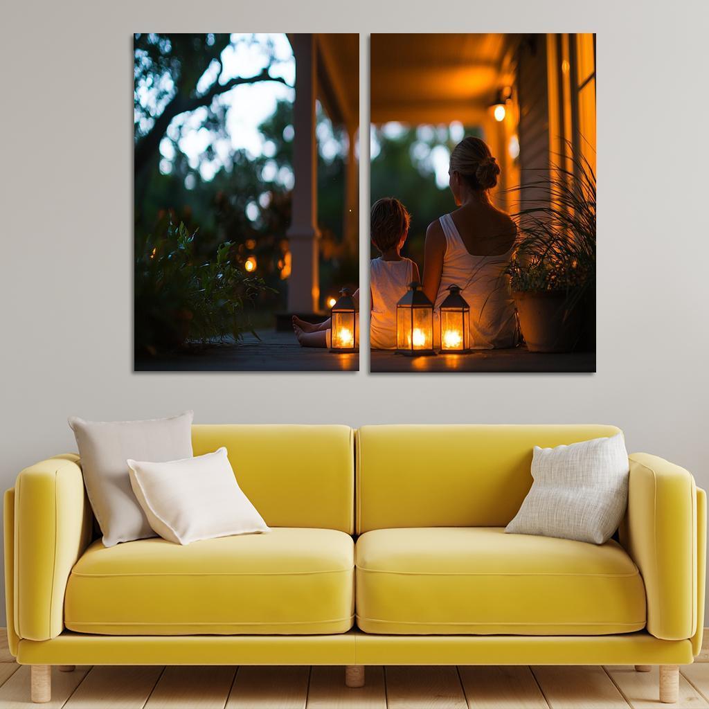 The Light Of Guidance A Mothers Wisdom Canvas Paintings Frame