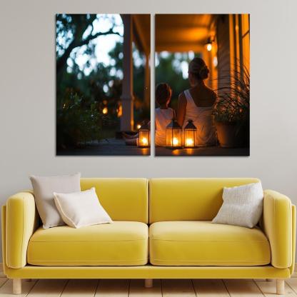 The Light Of Guidance A Mothers Wisdom Canvas Paintings Frame