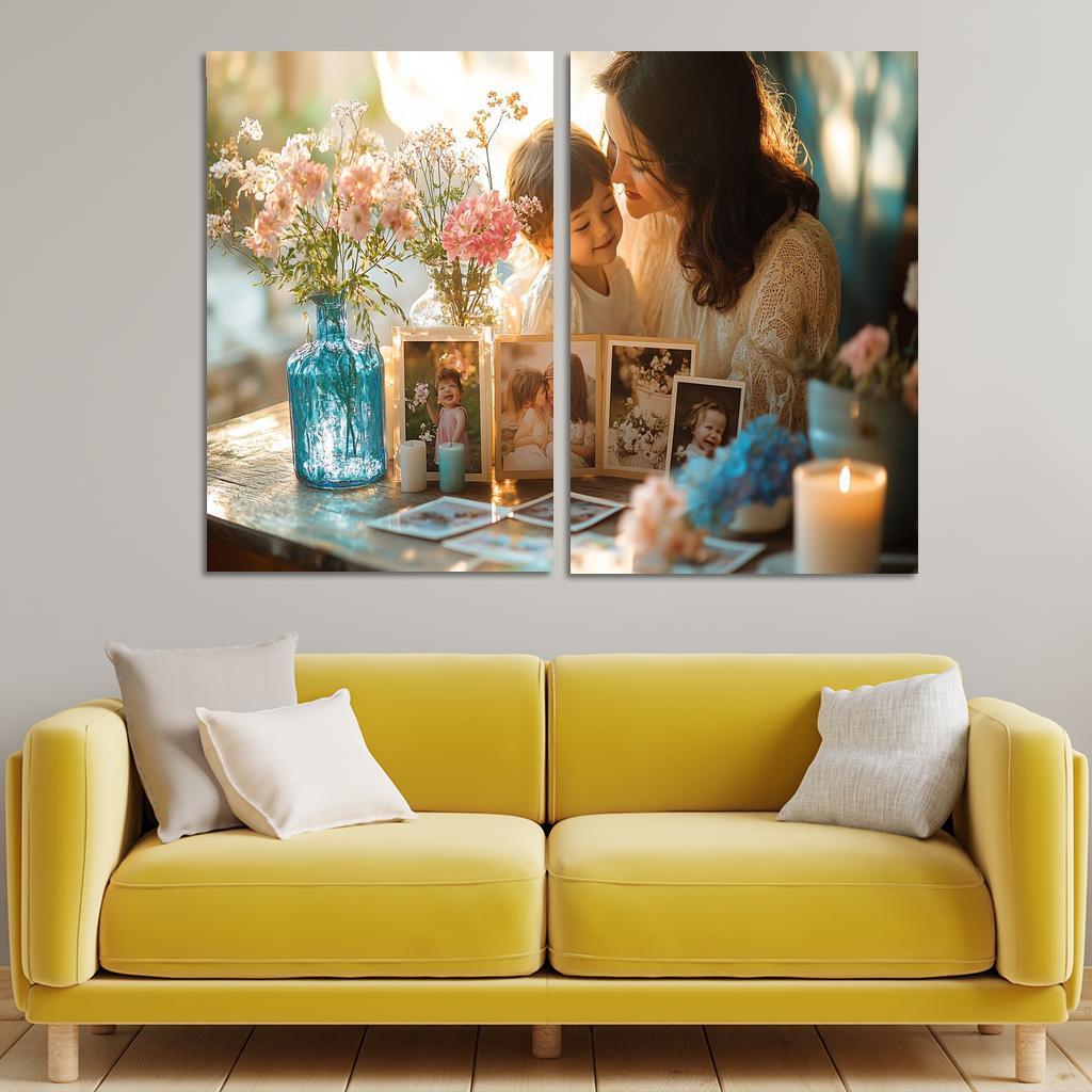 Timeless Love The Journey Of A Mother Canvas Paintings Frame