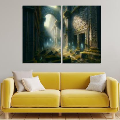 The Forgotten Realm 2 Piece HD Canvas Wall Art-Original Frame